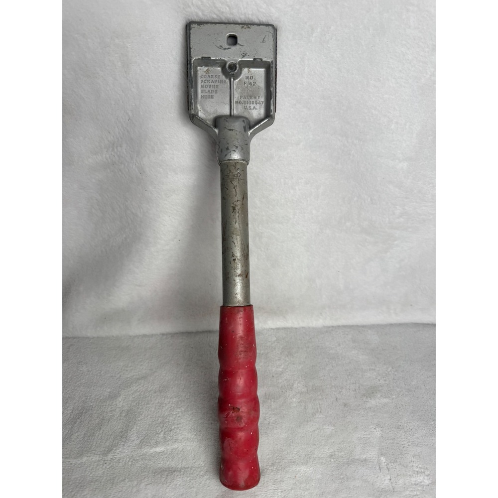 Vintage Red Devil F42 Floor Scraper Tool Unisex Large Silver Red Good